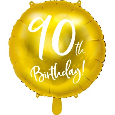 PartyDeco 90 фолиев балон (златист)