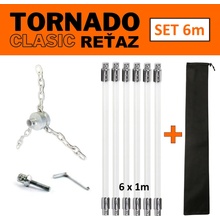 Tornado Cobra rotační komínový kartáč čistič komína set 6 m