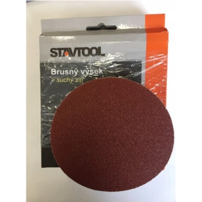 STAVTOOL Brusný výsek na suchý zip | 125 mm zr. 80, 1bal/6ks