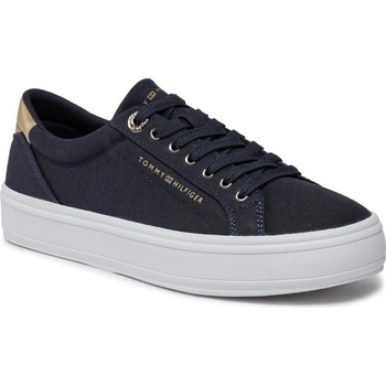 Tommy Hilfiger Сникърси Tommy Hilfiger Essential Vulc Canvas Sneaker FW0FW07682 Space Blue DW6 (Essential Vulc Canvas Sneaker FW0FW07682)