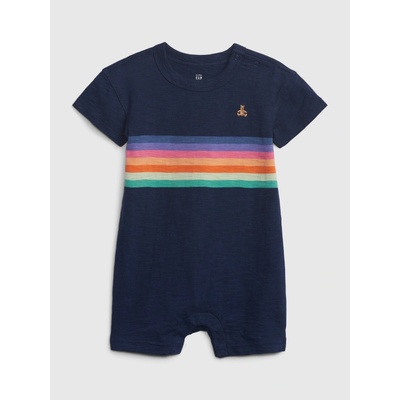 GAP Baby pruhovaný overal Tmavo modrá Tmavo modrá