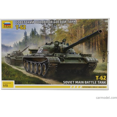 Zvezda Tank T-62 Soviet Main Battle Tank Military 1974 / 1:72