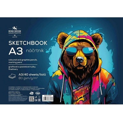 Koh i noor 9920 náčrtník A3 80 g/m2 40 listů