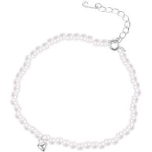 Silenti Jewelry Сребърна гривна за крак "Перла