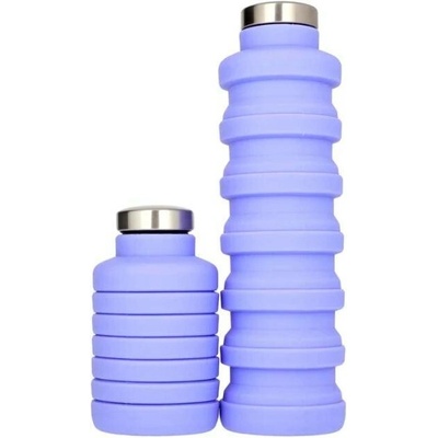 Pandoo Silikonová láhev skládací fialová 700 ml eco ECO
