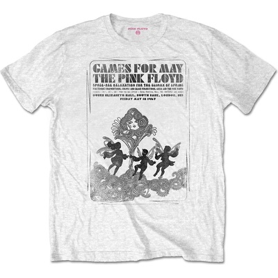 Pink Floyd tričko Games For May B&W biele
