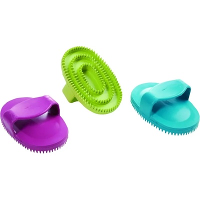 Flamingo Oval Brush - Овална гумена четка за кучета, 85 гр