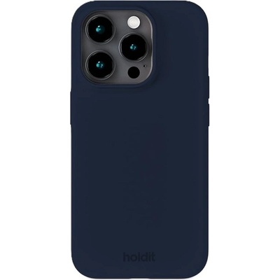 Holdit Калъф Holdit - Silicone, iPhone 15 Pro, Midnight Blue (7330985169816)