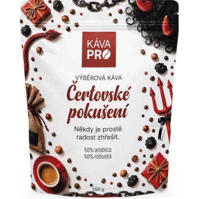 KávaPRO Čertovské pokušení výběrová káva moka 250 g