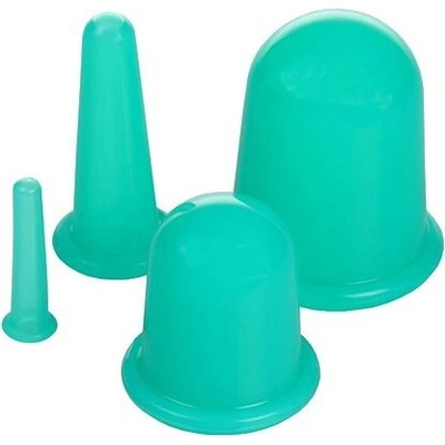 Cups 4Pack masážne silikonové baňky zelená Balenie: 1 sada