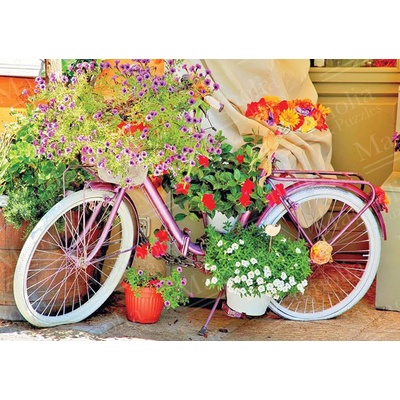 Magnolia - Puzzle Bicycle with Flowers - 1 000 piese