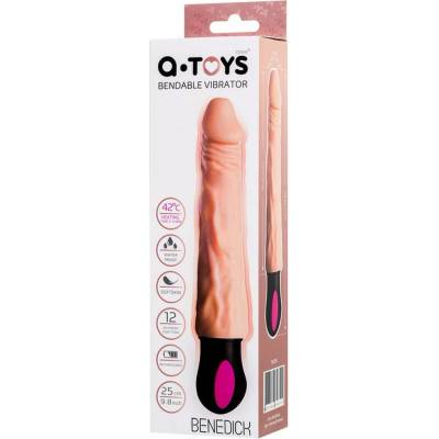 A-TOYS vibrátor s vyhrievaním TPE 12 rýchlostí ohýbateľné dobíjanie