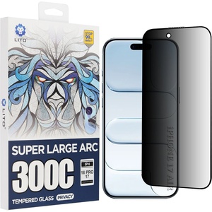 LITO Протектор за iPhone 17 Air - Lito - D+ Max Privacy 300C - Черен