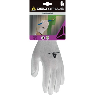 Delta Plus Delta dpve702p / Плетени ръкавици с пълнеж - бели 8 (dpve702p08)