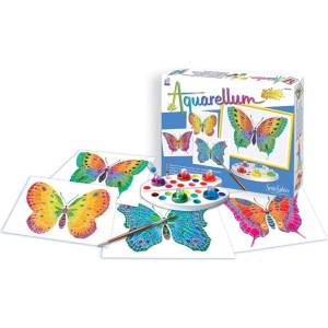 Sentosphère Комплект за оцветяване с акварелни бои Sentosphere Aquarellum Junior - Пеперуди (3373910006613) - ozone
