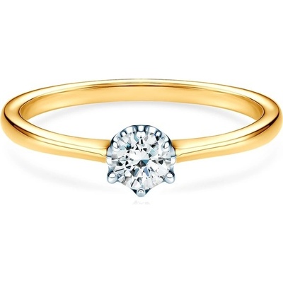 Savicki Zásnubný prsteň Triumph of Love dvojfarebné zlato diamant PI ZB D 00076'