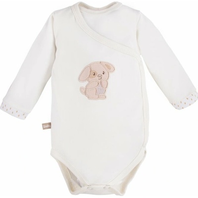 Eevi Body rozopínacie s dlhým rukávom NEWBORN béžové