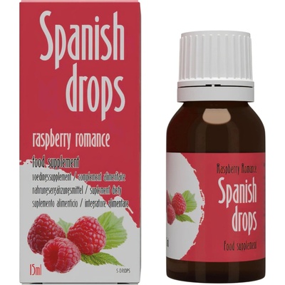 Španělské mušky kapky s příchutí malin 15ml