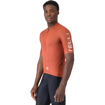 Castelli Entrata Apex jersey Paprika/ Silver moon