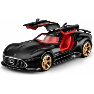  Метална кола Mercedes-Benz AMG светлинни и звукови ефекти, Pull-Back-механизъм, мащаб 1: 32 В3254