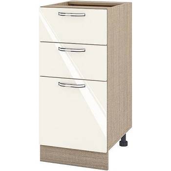 Image 1 of ИРИМ Долен кухненски шкаф Сити МФ-Крийм гланц-11-27 40 см