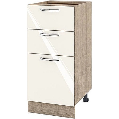 ИРИМ Долен кухненски шкаф Сити МФ-Крийм гланц-11-27 40 см