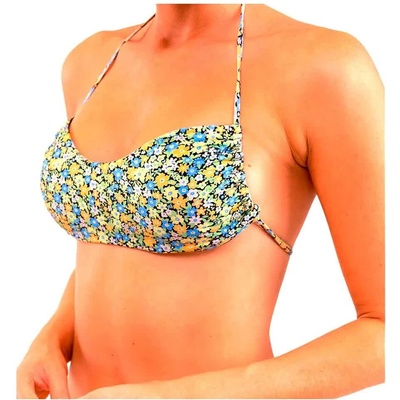 RHYTHM Carrie Tan Line Bandeau bikini top - Black (Black)