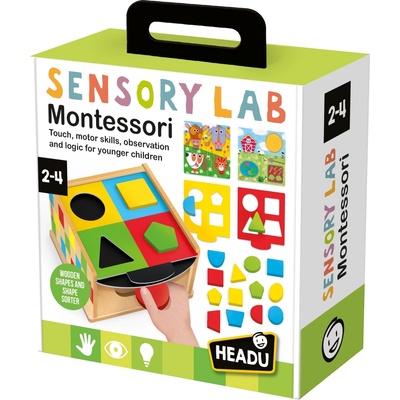 Headu Образователен комплект Headu - Montessori, Сензорна лаборатория (HMU57861)