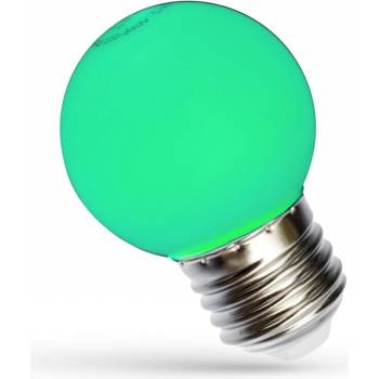 Spectrum LED žiarovka E27, 1W, ZELENÁ [WOJ+11796]