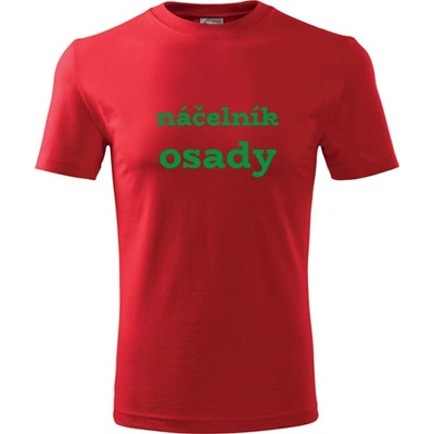 Tričko náčelník osady dárky pro tetu červené