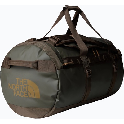 The North Face Пътна чанта The North Face Base Camp Duffel M 71 l new taupe green/smokey brown/utility brown