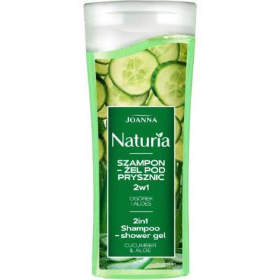 Joanna Naturia šampón sprchový gél 2v1 Uhorka a aloe vera 100 ml