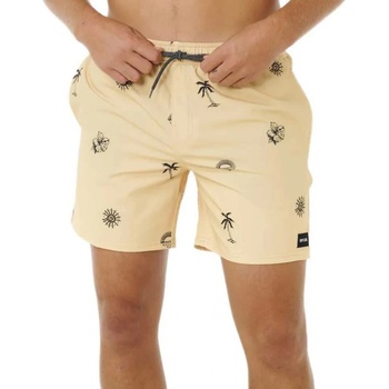 Rip Curl Бански гащета Rip curl Sessions Volley swimming shorts - Yellow (Straw)
