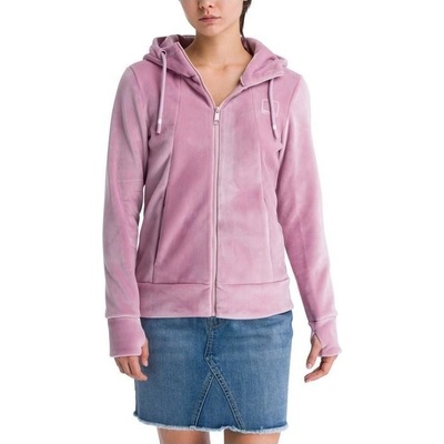 Bench Her. fleece Zip Through hoody Dawn Pink PK11462