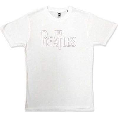 The Beatles Drop T Embroidered White