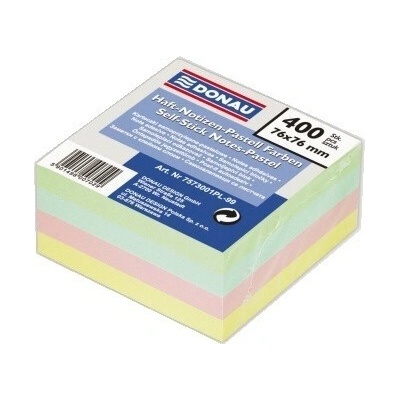 Bloček Donau pastelové farby 76x76mm