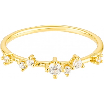 Olivie Stříbrný prsten HVĚZDNÉ NEBE GOLD 8863