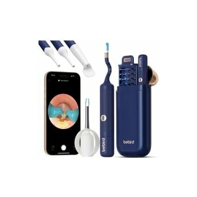 Bebird EarSight Plus I35R zariadenie na čistenie uší - modré