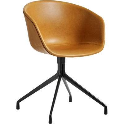 HAY Židle AAC 21 black Sense leather cognac