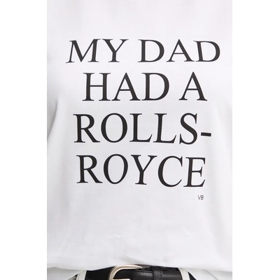 Victoria Beckham Памучна тениска Victoria Beckham (1124JTS005732A)