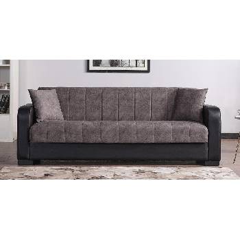 Разтегателен диван Adel тъмно сив