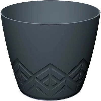 PROSPERPLAST Květináč ARECO antracit 11,9 cm