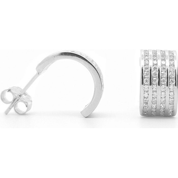 Šperk Holíč strieborné kamienkové polkruhy TM55