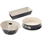 Dr. Oetker Baking Trend baking mold set - 3 pieces with springform pan, bundt cake pan and loaf pan, ceramic reinforced non-stick coating, heat-resistant up to 230°C, leak-proof - 4869