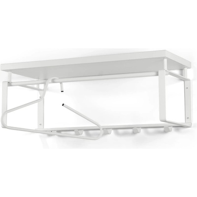 Spinder Design Бяла метална стенна закачалка с рафт 70 cm Rex - Spinder Design (GW127-01-01)