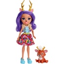 Panenky Mattel Enchantimals se zvířátkem Danessa Deer a Sprint