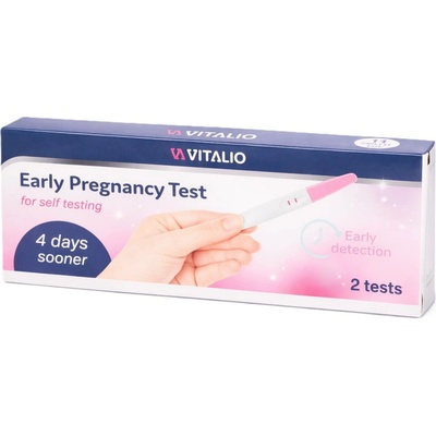 Vitalio Těhotenský test včasné zjištění těhotenství až 4 dny před menstruací 2 ks