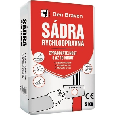 Den Braven Sadra rýchloopravná FAST GIPS 5 kg