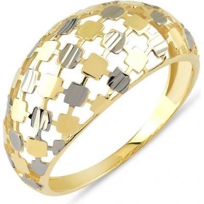 Lillian Vassago prsteň z kombinovaného zlata LLV85 GR003