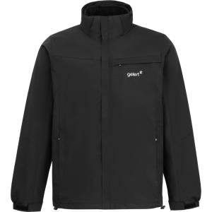 Gelert Яке Gelert Men's 3-in-1 Waterproof Windproof Detachable Hood Long Sleeve Jacket - Black